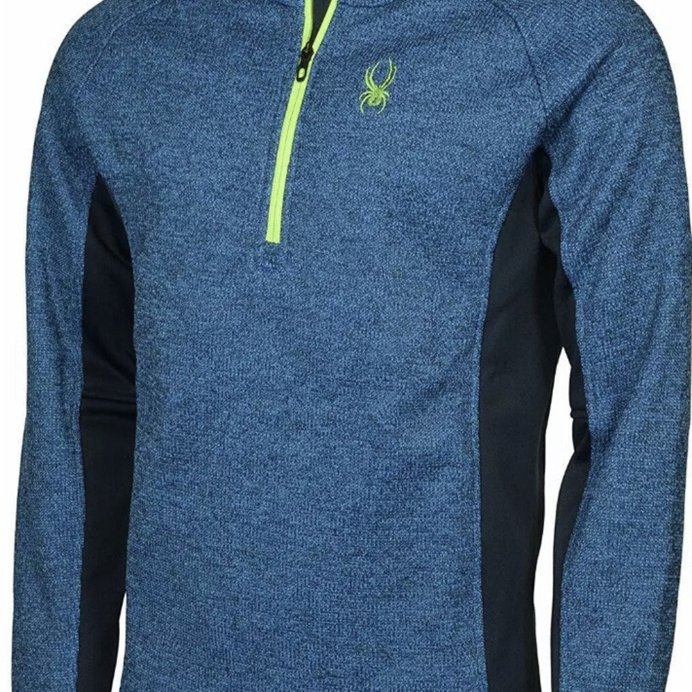 Spyder Men's Blue and Black Performance Jacket